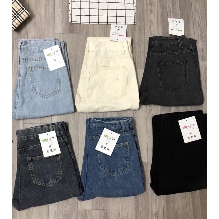 Quần jeans nữ dáng baggy hàng Quảng Châu mới 2022 (mã #801)