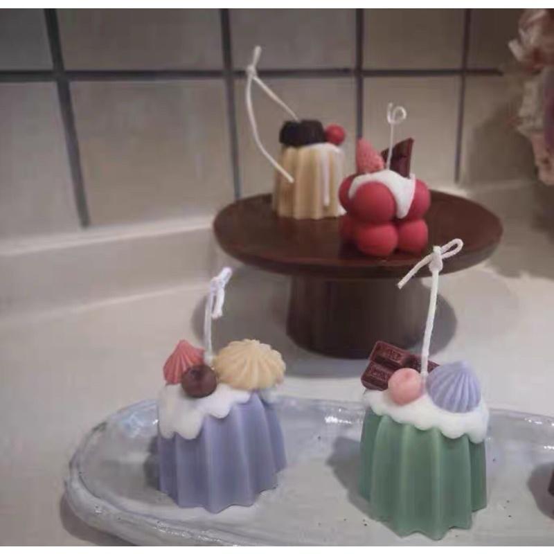Nến Thơm Decor Bánh Pudding Phủ Kem Topping Nhiều Màu Handmade - Dory Lab