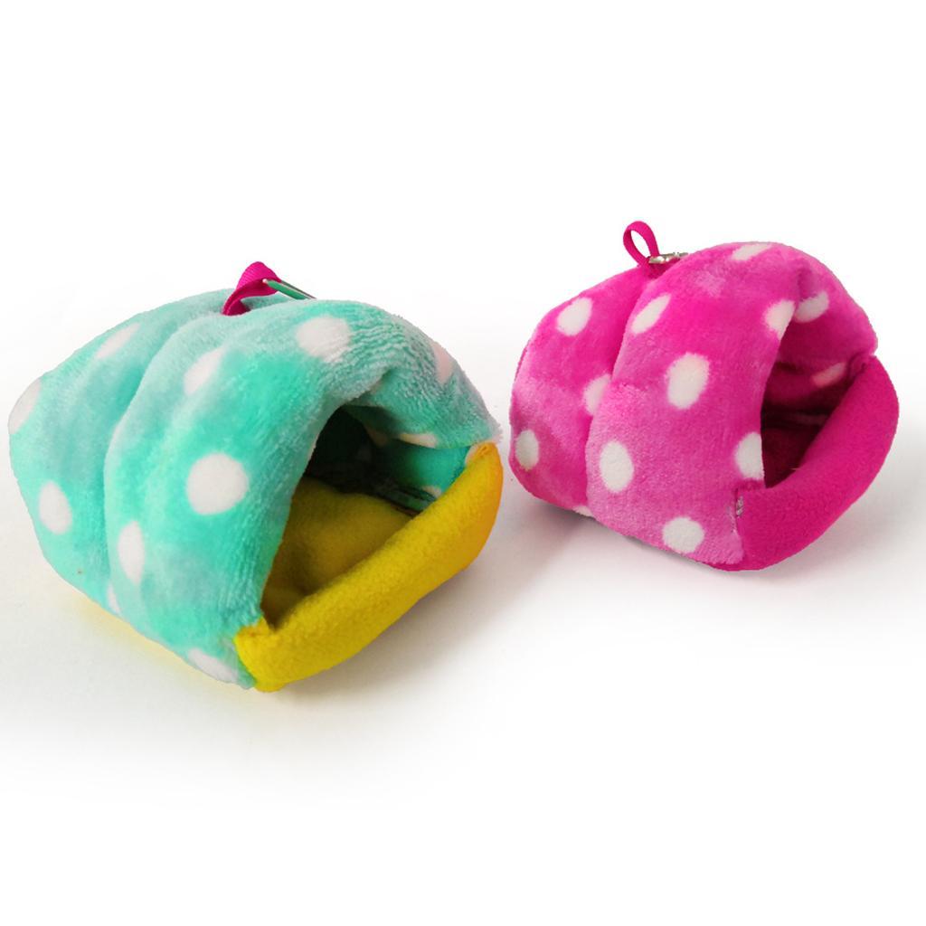 2-pack Cozy Guinea-Pigs Hamster Bed House Hammock Hut Tent Hanging Cage Cave