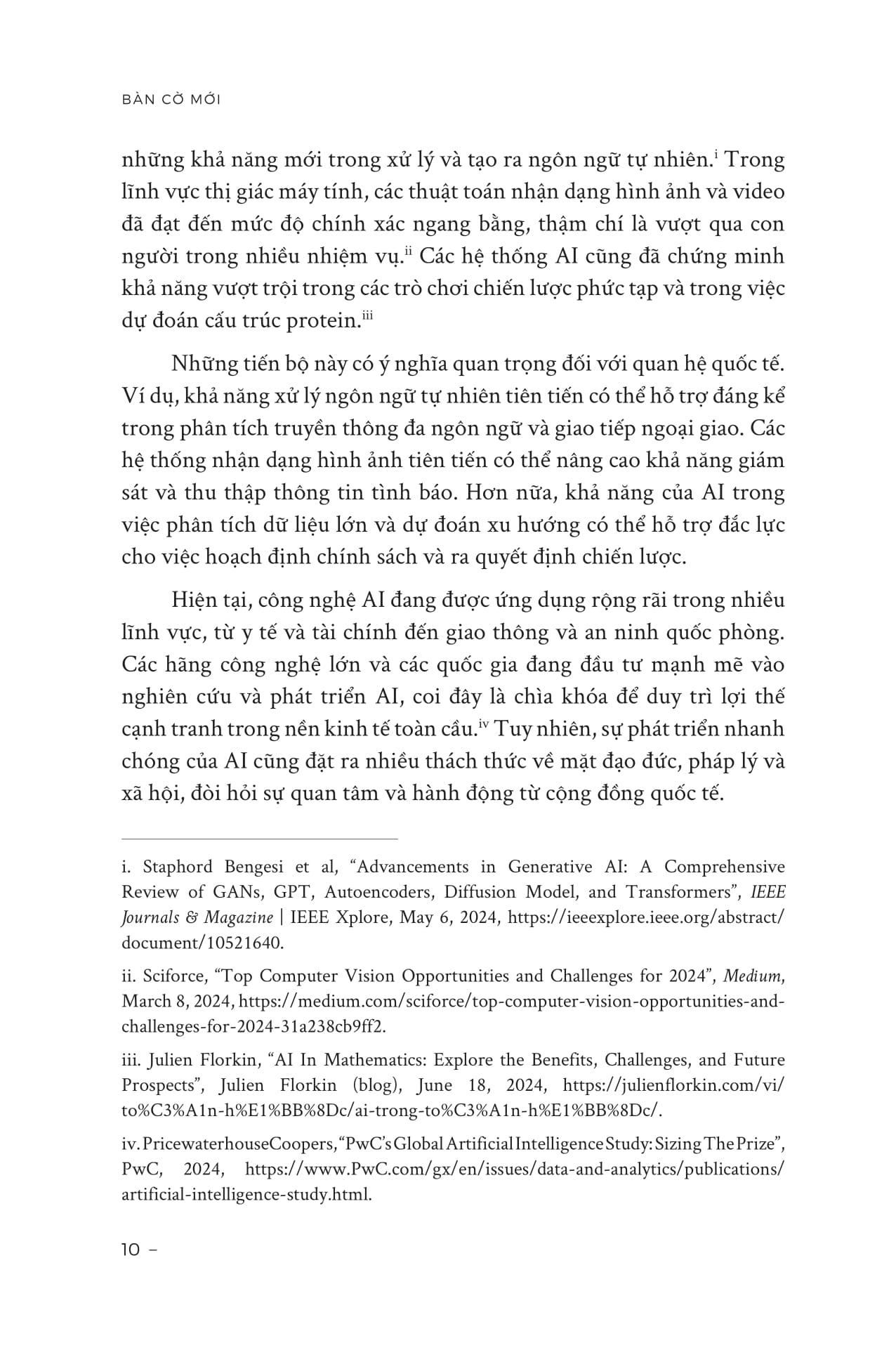 Sách - Bàn Cờ Mới - Tương Lai Quan Hệ Quốc Tế Trong Kỷ Nguyên AI