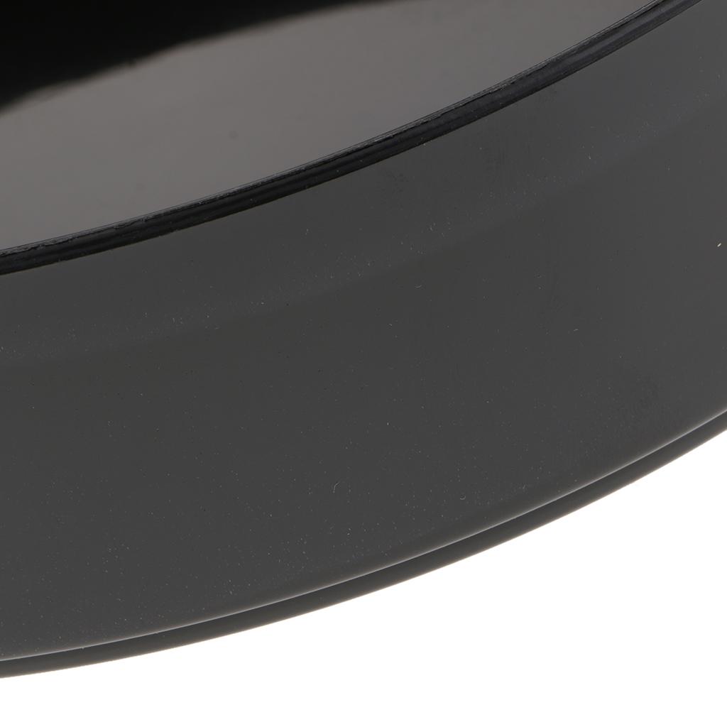 Plastic Round Ikebana Vase Bonsai Flower Container Black And White 28cm