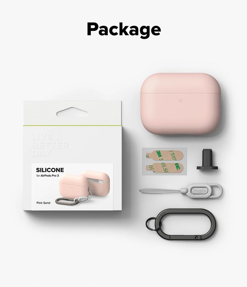 Vỏ ốp cho AirPods Pro 3 RINGKE Silicone - Hàng Chính Hãng
