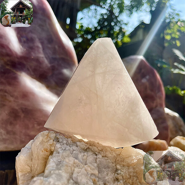 Kim tự tháp đá thạch anh - phong thủy thịnh vượng