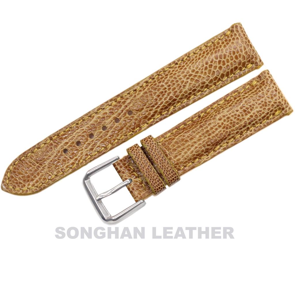 Dây Đồng Hồ.Dây Da Đà Điểu Gắn Chốt Thông Minh Kèm Khóa Kim Cao Cấp Chính Hãng Songhan Leather.Nhiều Size, Nhiều Màu.BẢO HÀNH 6 THÁNG