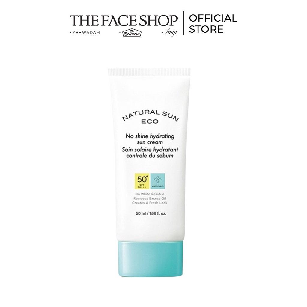 Kem Chống Nắng Kiểm Soát Nhờn THEFACESHOP NATURAL SUN ECO NO SHINE HYDRATING SUN CREAM SPF50 PA+++ 50ml