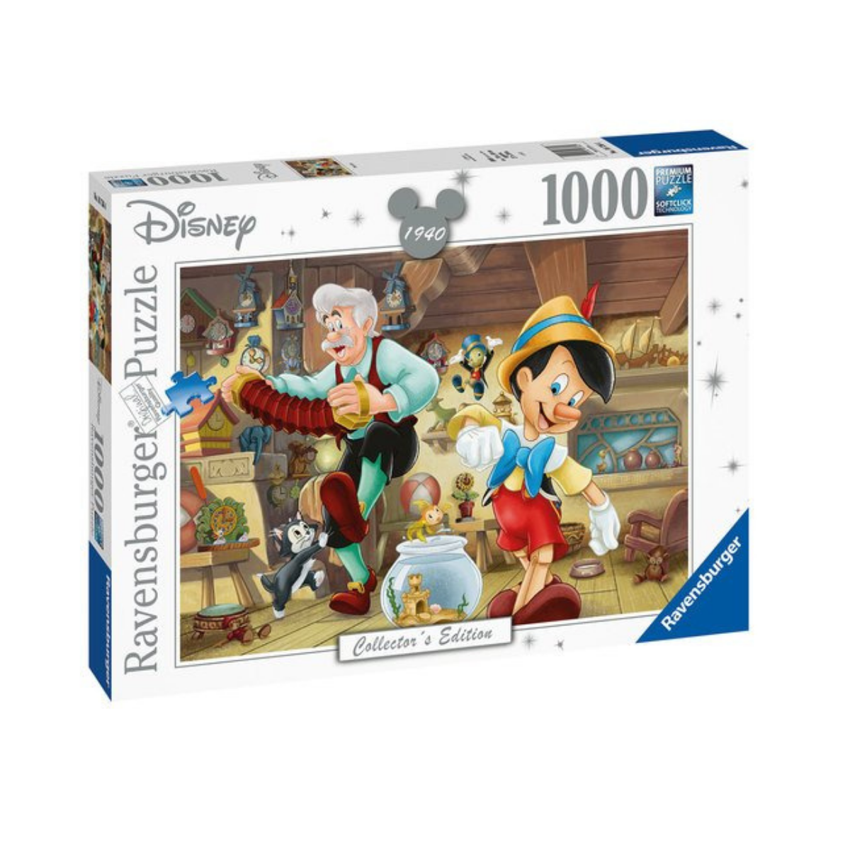 Xếp hình puzzle Pinocchio Collector's Edi 1000 mảnh RAVENSBURGER - Disney license 167364