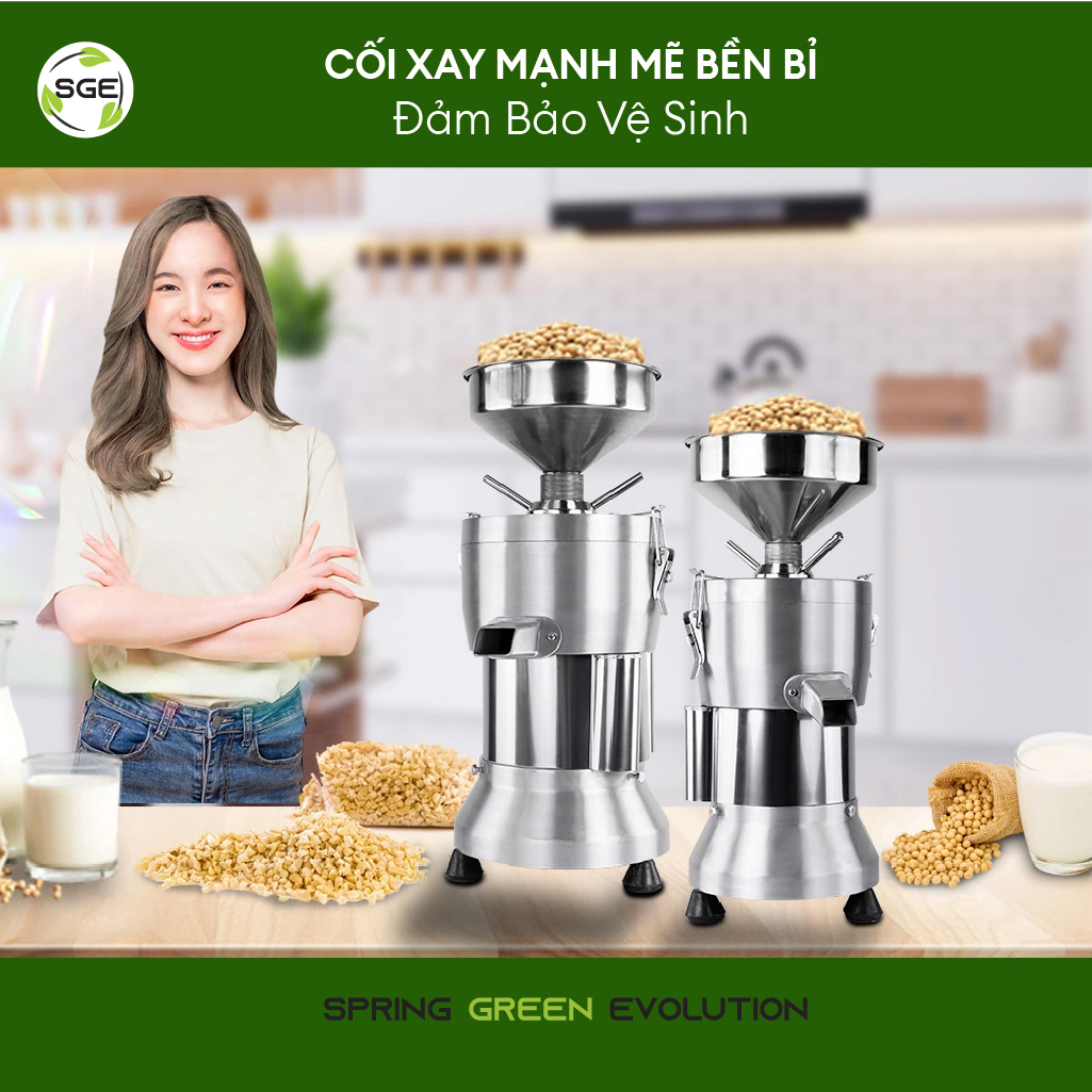 Máy Làm Sữa Đậu Nành/Máy Làm Sữa Hạt Công Nghiệp SMI. Máy Có 2 Size. Phù Hợp Nhu Cầu Kinh Doanh. Nhập Khẩu Chính Hãng Thái Lan