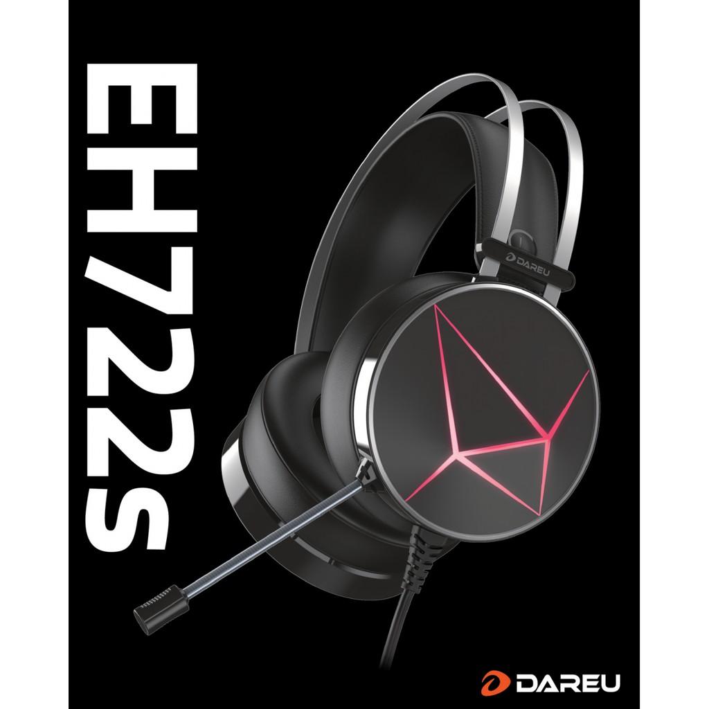 Tai nghe Dare U Gaming EH722S - Chính Hãng Mai Hoàng - BH 12T - 722s Đen