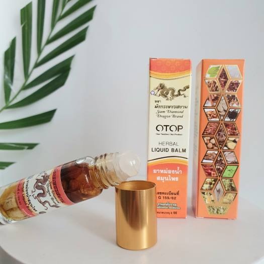 Dầu lăn 26 vị thảo dược OTOP Rồng vàng Thái