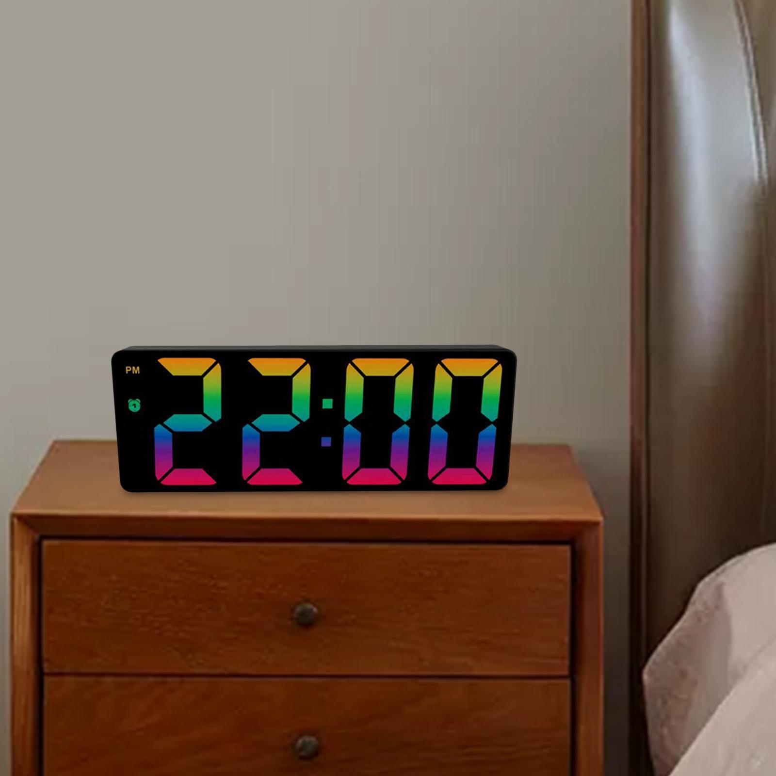 Colorful Large Number Bedside Seniors Dimmer Battery StyleA