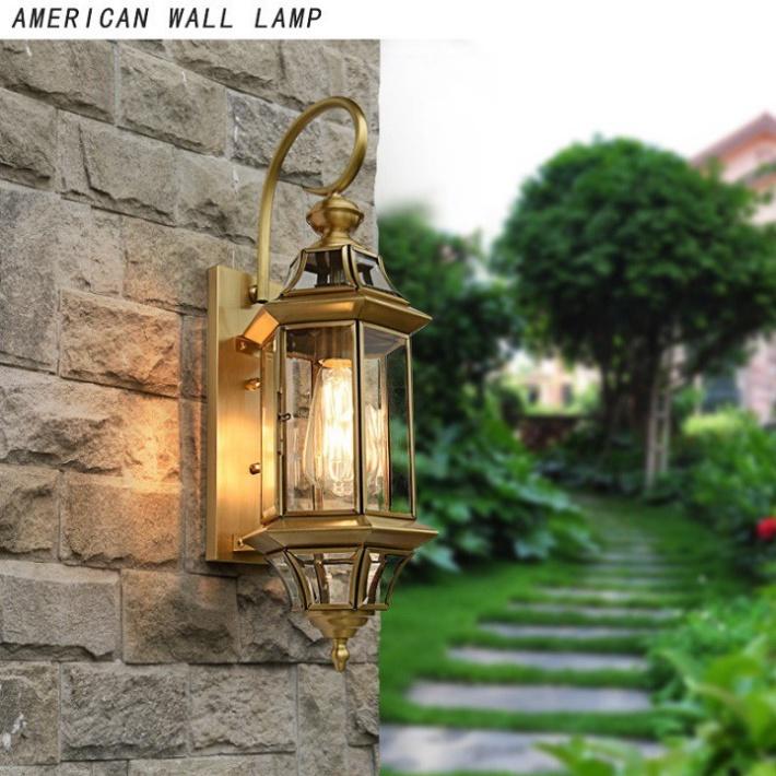 Đèn tường đồng, đèn gắn tường, đèn decor, đèn trang trí, đèn sân vườn, đèn phòng ngủ, đèn treo cột DT