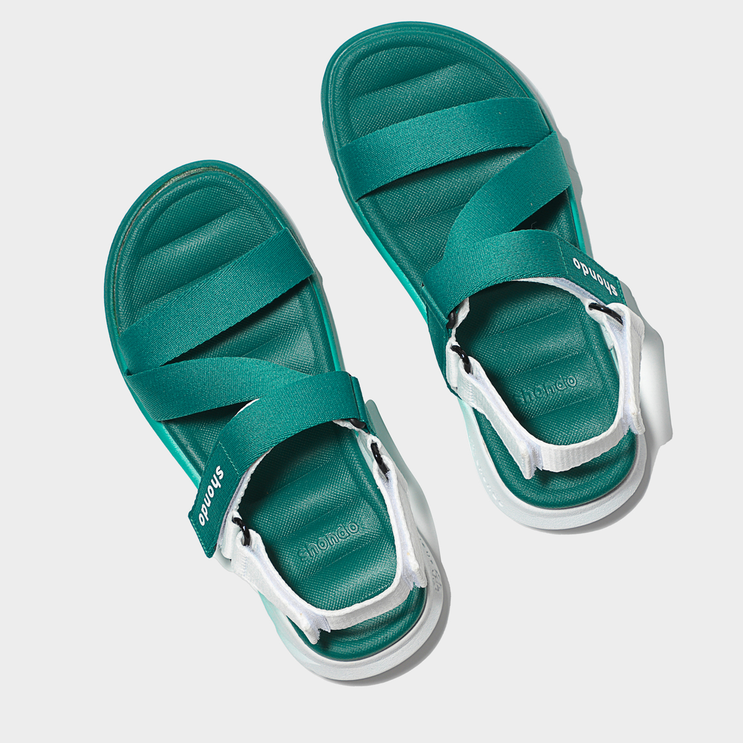 Giày Sandal Shondo F6 Sport Ombre Đế 2 Màu Xanh Trắng F6S0330