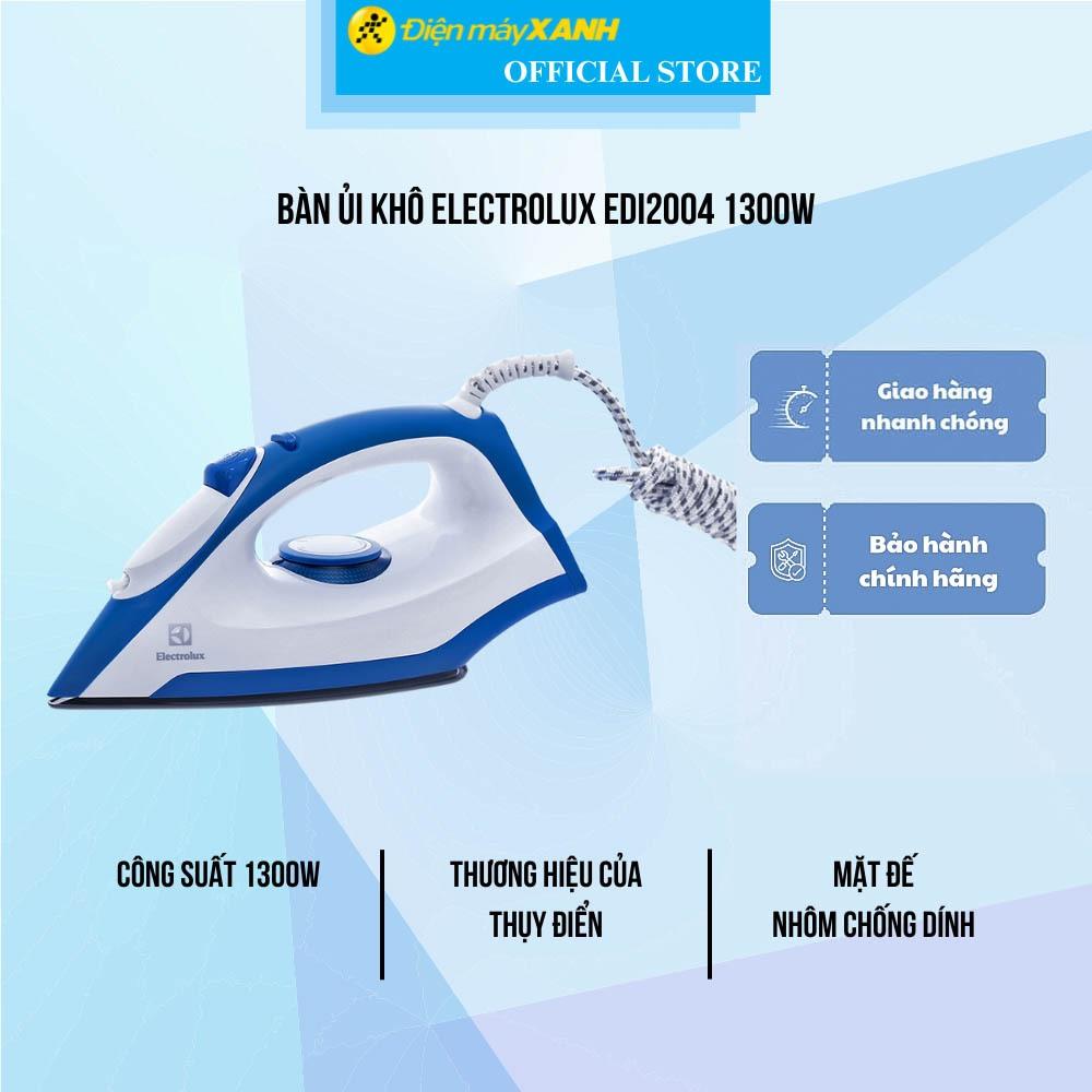 Bàn ủi khô Electrolux EDI2004 1300W - Hàng Chính Hãng