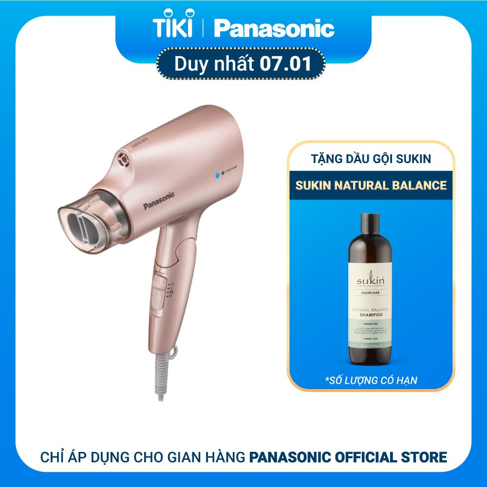 Máy Sấy Tóc Dưỡng Ẩm Nanoe Panasonic EH-NA27PN645 - Công Suất 1200W - Tay cầm gập dễ mang đi