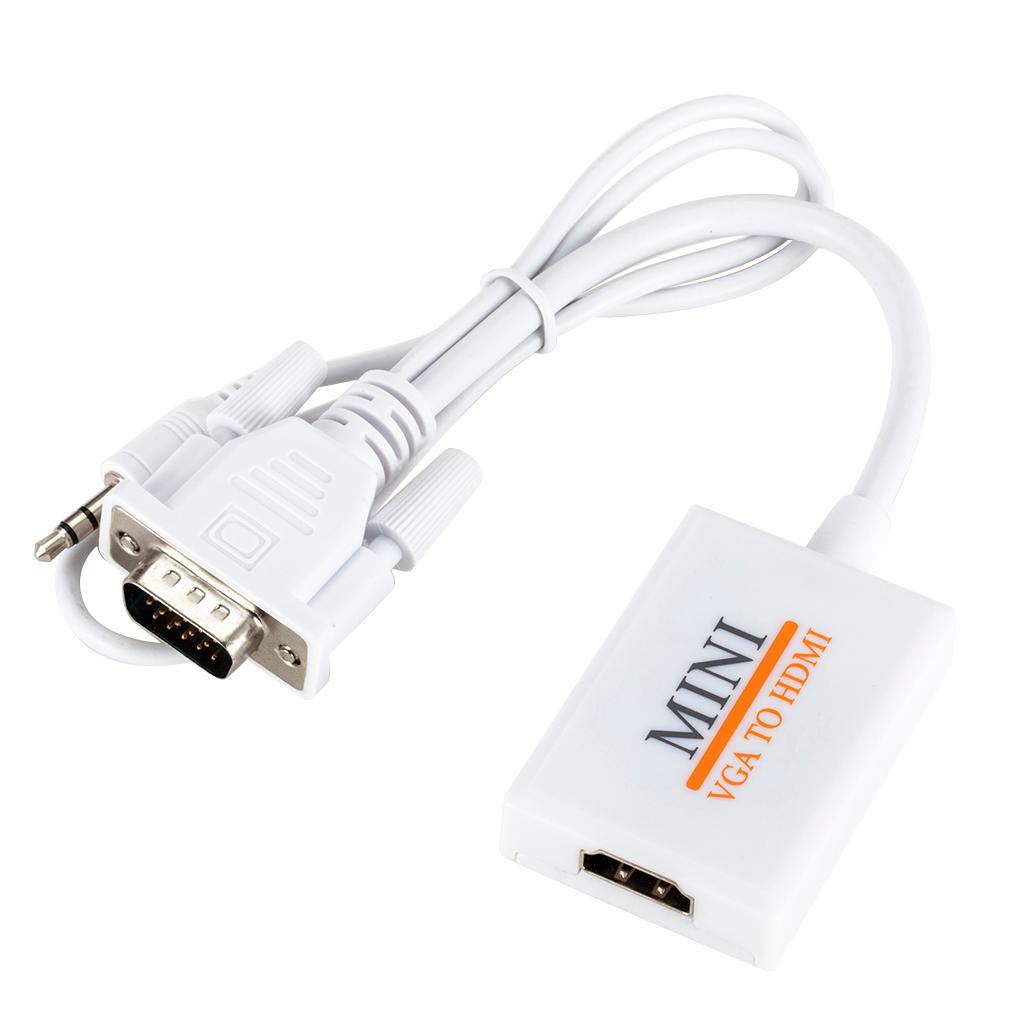 VGA Male To HDM Female 1080P HD+Audio TV AV HDTV Video Cable Converter