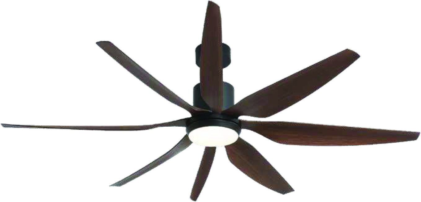 Quạt đèn trang trí Zemba ZEQ8805S Công nghệ Ý Điều khiển từ xa, Quạt riêng, đèn riêng