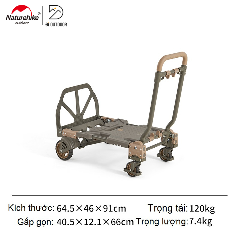 Xe Kéo Dã Ngoại Đa Năng 2 in 1 Naturehike CNH22JU024