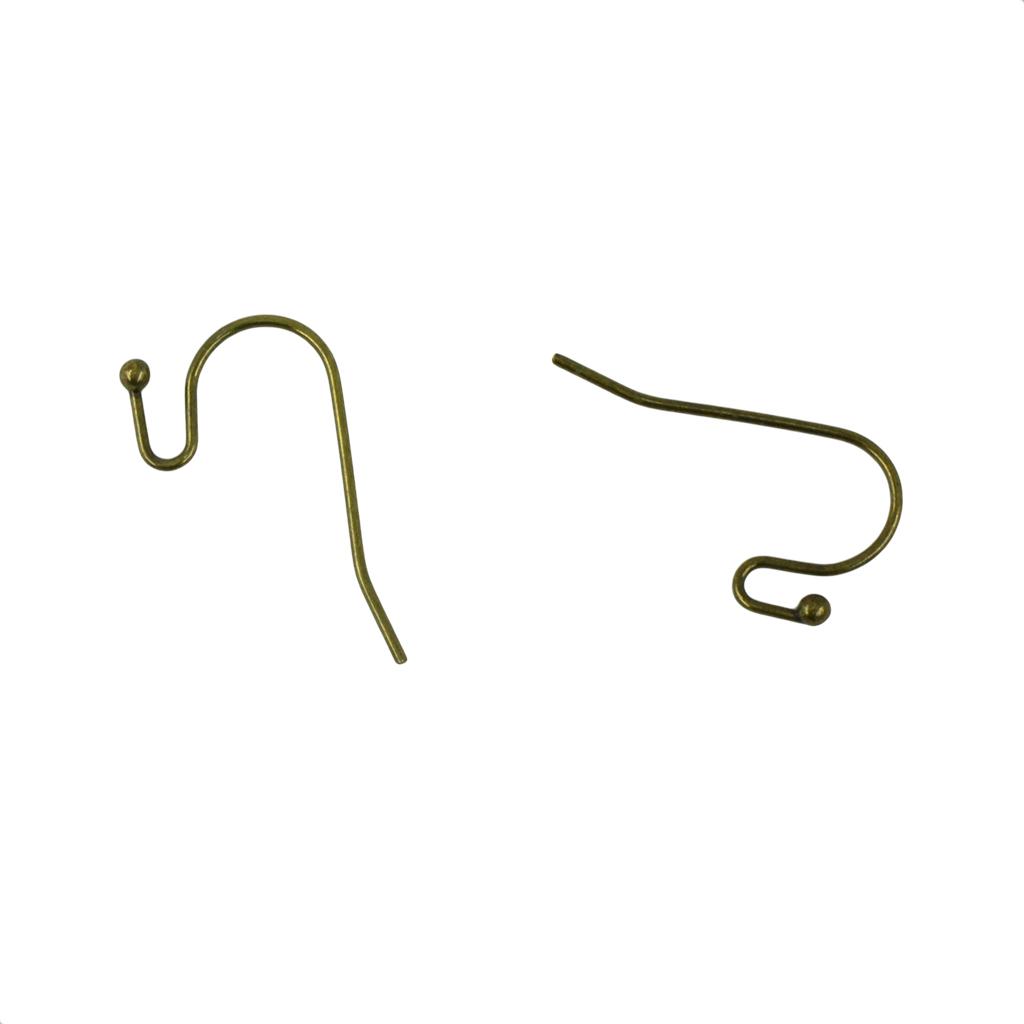 100pcs Brass French Wire Dot Ball Earring Hook Dangle DIY Findings
