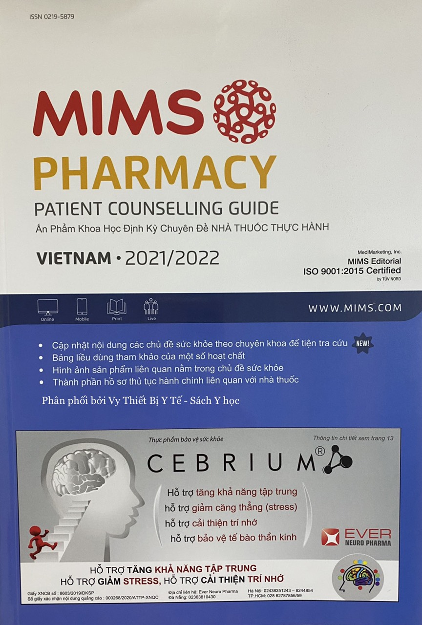 Mims Pharmacy 2020/2021 Ấn phẩm khoa học định kỳ Nhà thuốc Thực hành