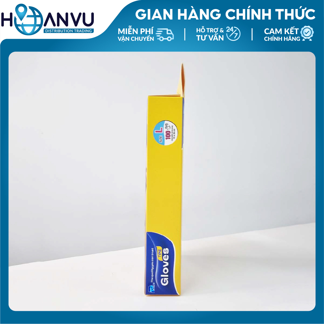 Găng tay nhựa cao cấp TPE TP Plastic (100 cái/hộp)