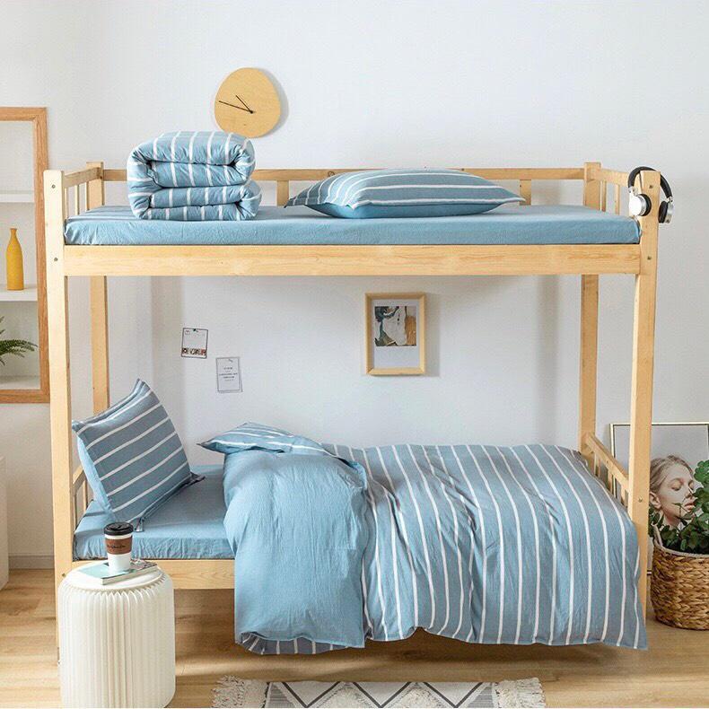 Bộ Chăn Ga Cotton Korea Cao Cấp Phong Cách Hàn Quốc CÓ VỎ CHĂN Dùng Nhà Ở, Nhà Thuê, Khách Sạn, Homestay