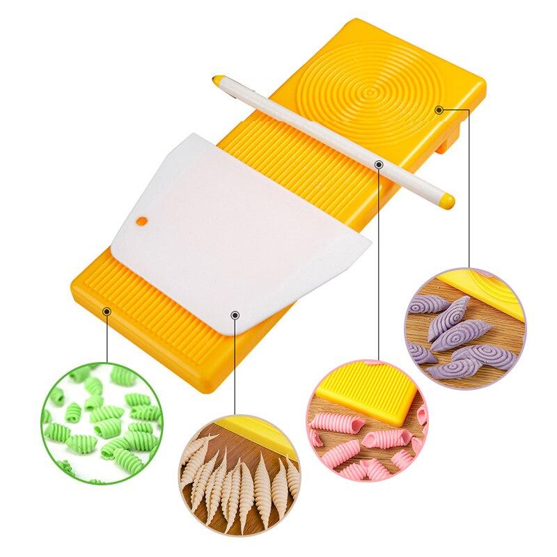 3 Set Spaghetti Macaroni Pasta Maker Rolling Pin Baby Food Supplement Molds Macaroni Making Mold Manual Kitchen Accessories