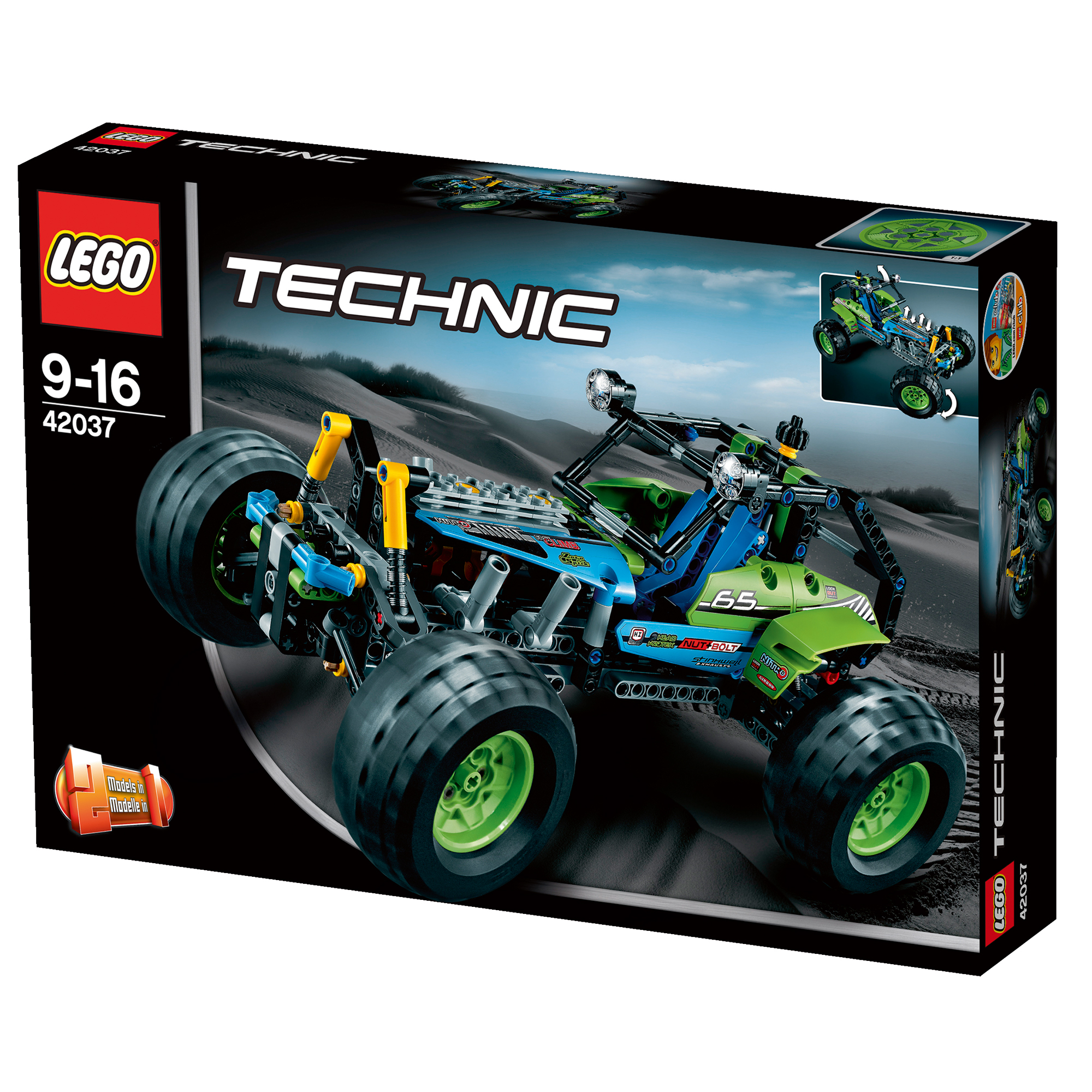 LEGO TECHNIC 42037 - Xe Đua Công thức Off-Roader (494 chi tiết)