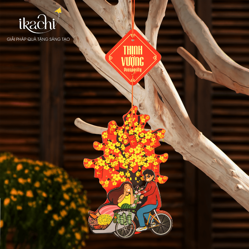 SET 5 DÂY TREO TÀI LỘC IKACHI - VẬN KHÍ HANH THÔNG, ĐÓN LỘC VÀO NH