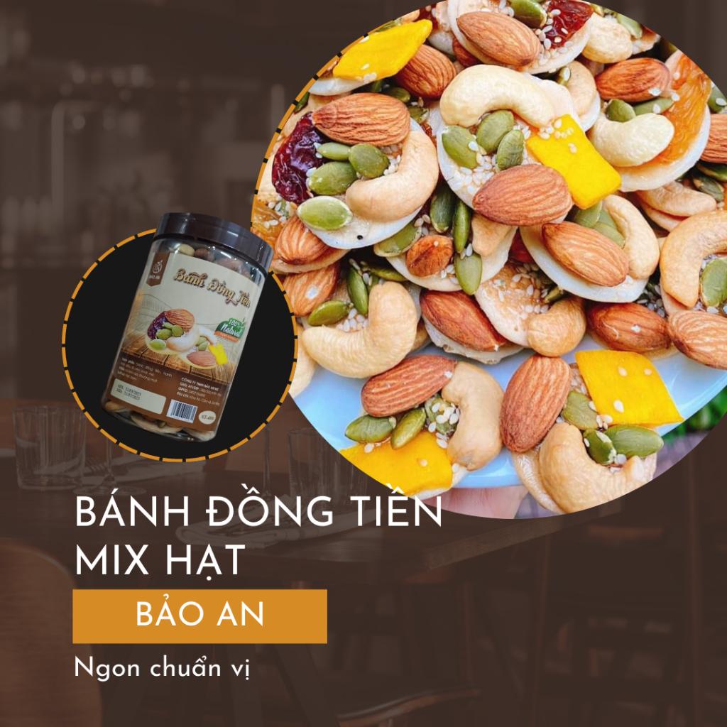 Bánh đồng tiền mix hạt Bảo An