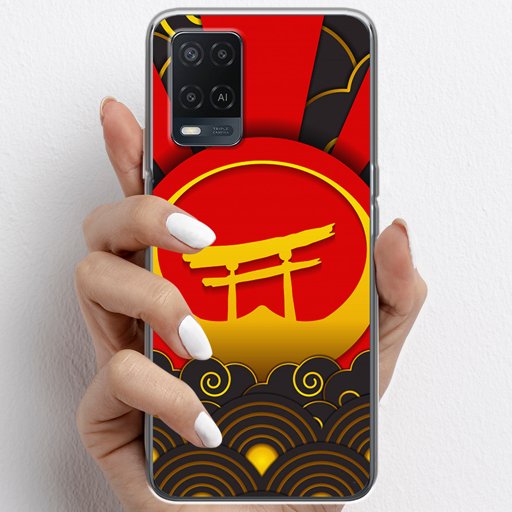 Ốp lưng cho Oppo A54, Oppo A94 nhựa TPU mẫu Cổng mặt trời
