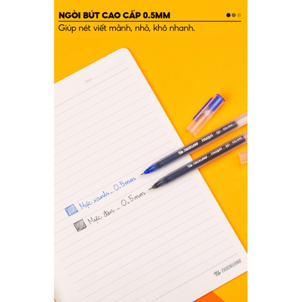 Bút Gel Flexgel 0.5 mm - Thiên Long GEL-042 - Mực Tím