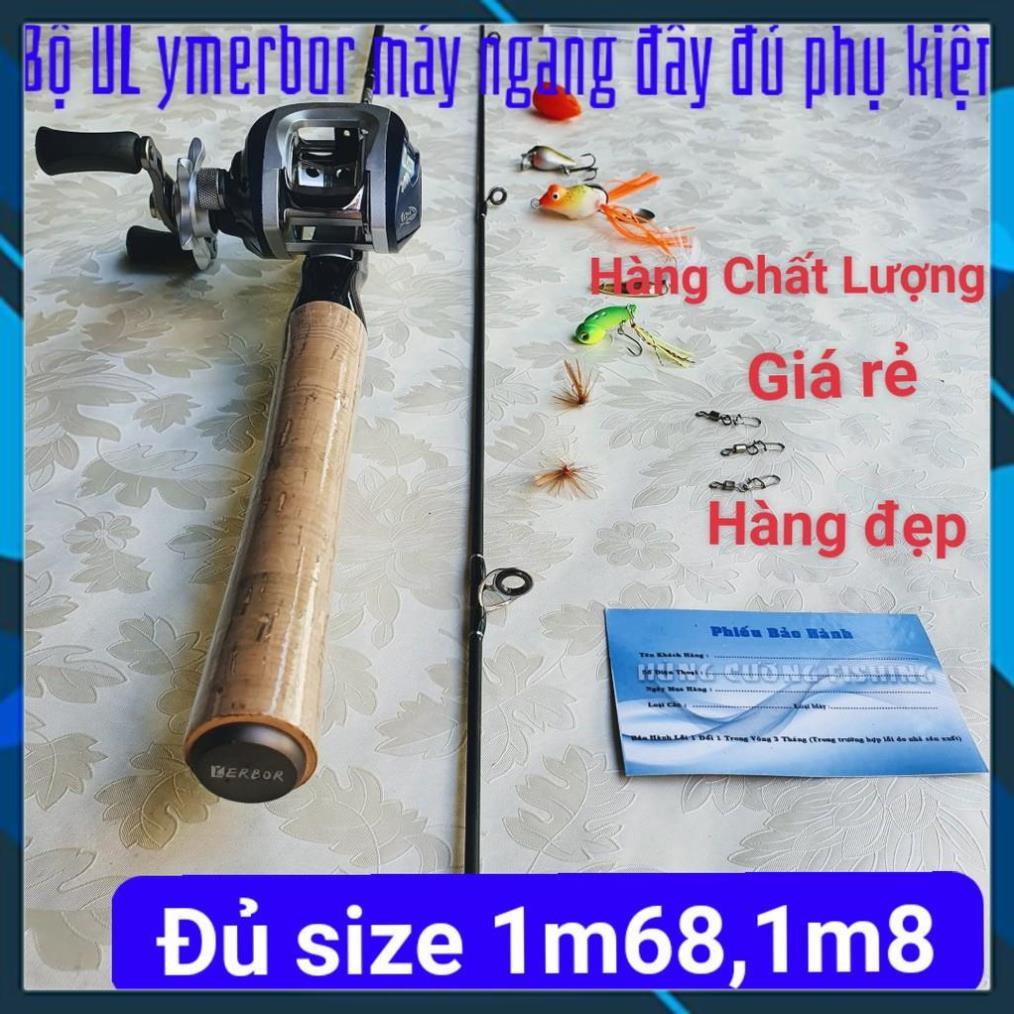Bộ Cần Lure UL Máy Ngang YMERBOR Hàng Chất Lượng-Hàng Bảo Đảm Bộ Cần Câu Lóc