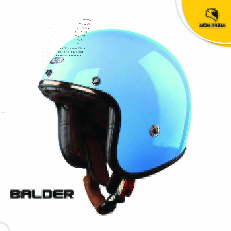Mũ bảo hiểm 3/4 Balder light màu xanh ngọc bóng
