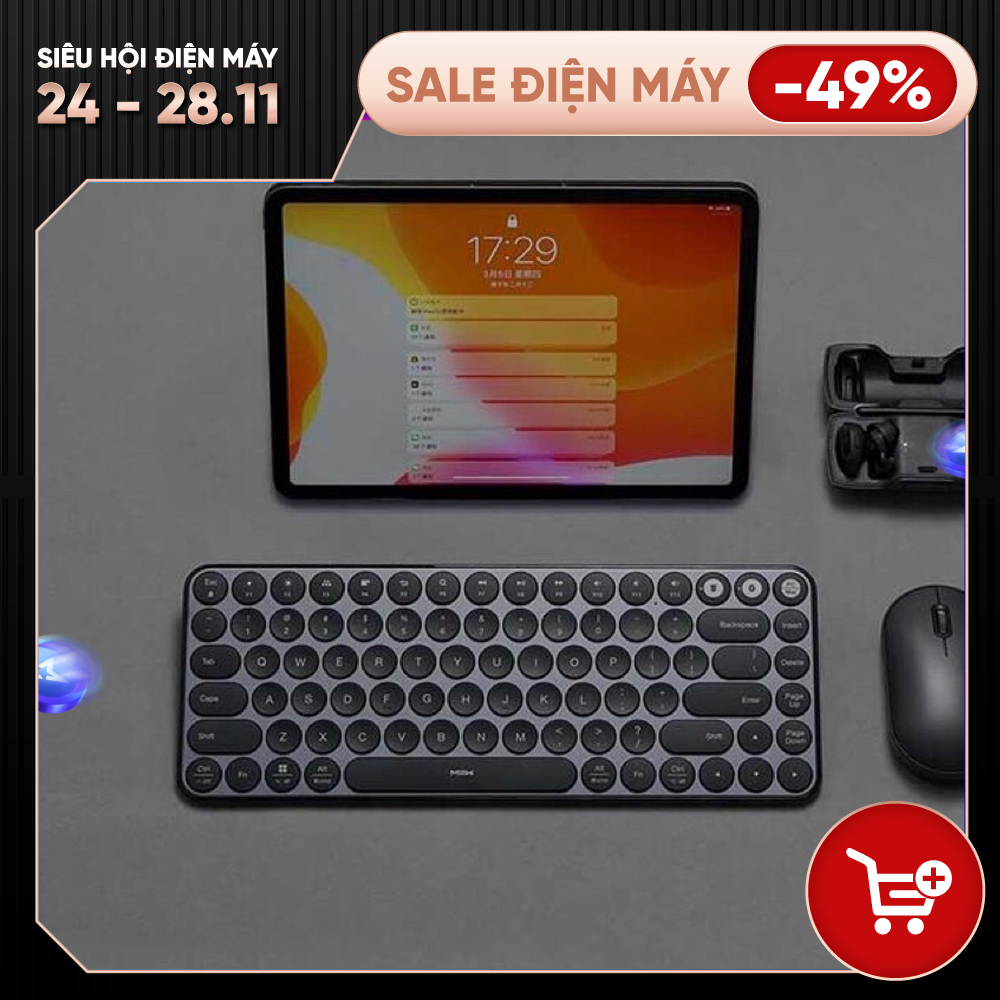 Bàn phím không dây mini 2 chế độ kết nối bluetooth hoặc USB MIIIW keyboard air 85 MWXKT01 - Hàng nhập khẩu