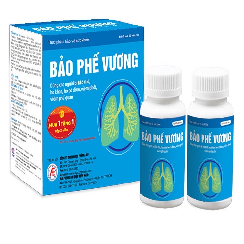 Thực phẩm bảo vệ sức khỏe Bảo Phế Vương - Hộp 120 viên