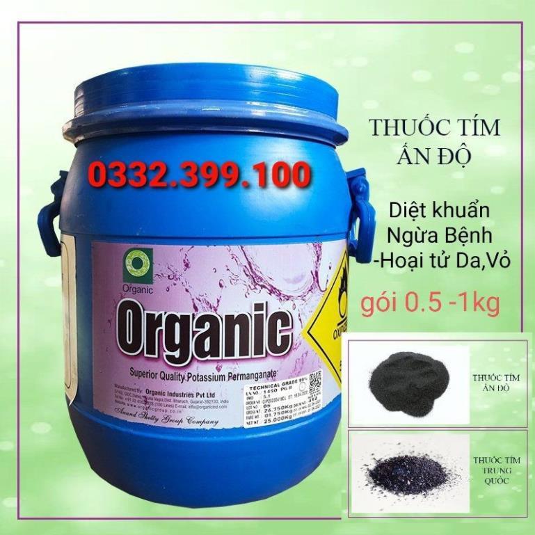 Thuốc Tím Ấn ĐộDiệt Khuẩn-Ngừa Bệnh hoại tử ngoài da-vỏ .