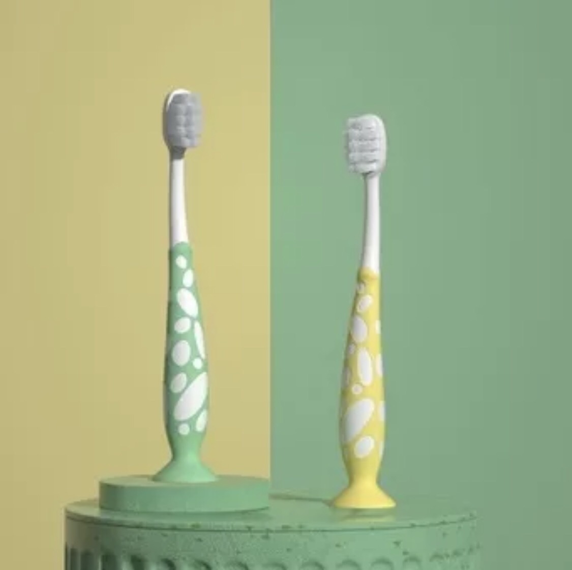 [QUÀ TẶNG KHÔNG BÁN] Bàn chải đánh răng cốc hút chân không cho bé Alilo T3 Kids Soft Toothbrush (Gói 2 chiếc)