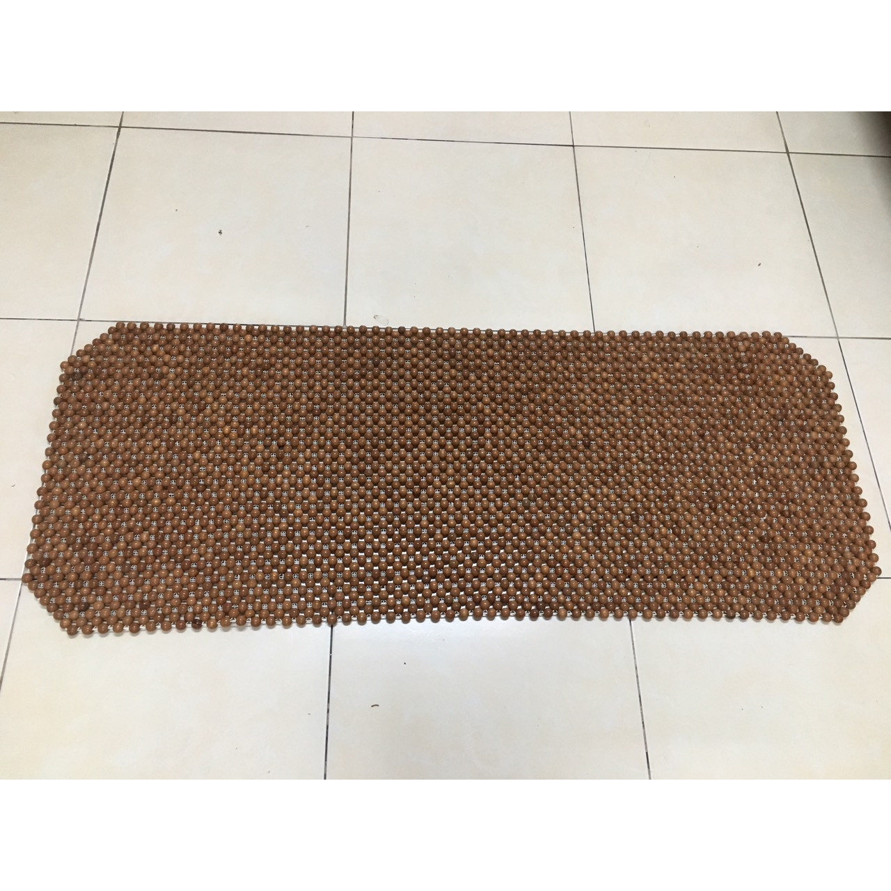 Băng Đệm Lót Ghế Sau Ô TÔ Hạt Gỗ Gõ Mộc 1,2cm - Nệm trang trí , Thảm trang trí - Chiếu , Sản phẩm chăm sóc ô tô