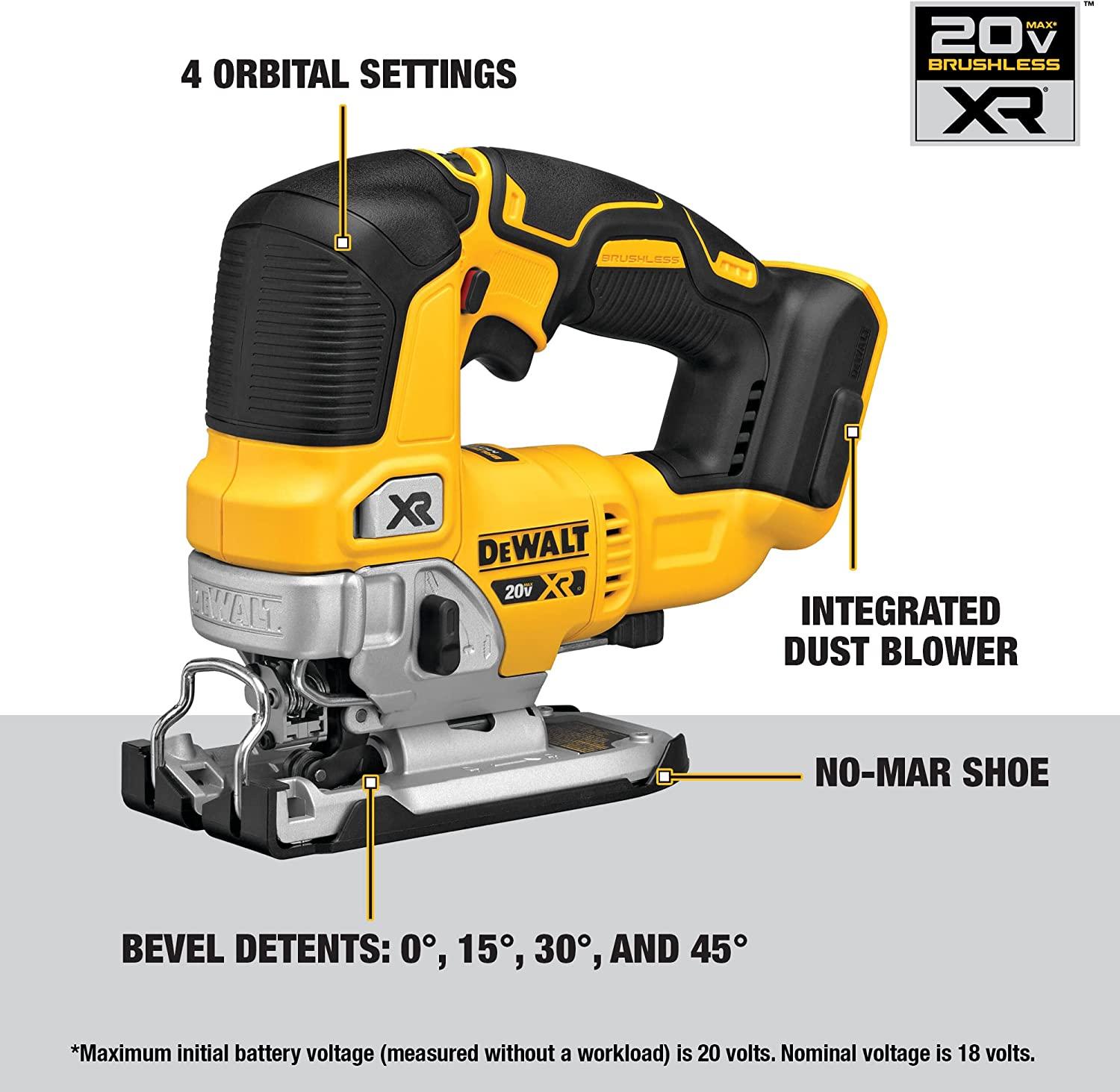 MÁY CƯA CẦM TAY 20V DEWALT DCS334B - HÀNG CHÍNH HÃNG