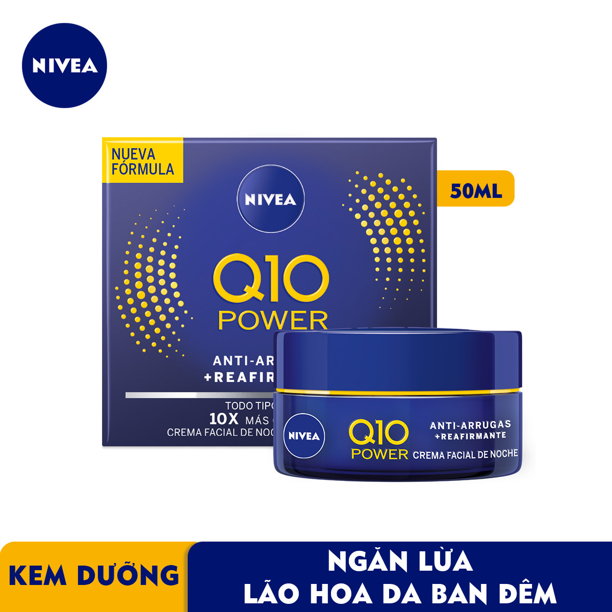 Kem Dưỡng Da NIVEA Q10 Power Chống Lão Hóa Ban Đêm (50ml) - 81289