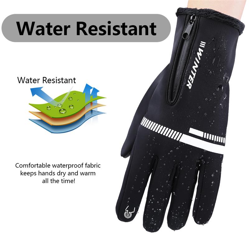 Tây Đạp Xe Mùa Đông Găng Tay Xe Đạp Cảm Ứng Màn Hình MTB Xe Đạp Găng Tay Ấm Áp Nhiệt Trượt Tuyết Cá Câu Thể Thao Nam Nữ Xe Đạp Xe Máy Găng Tay