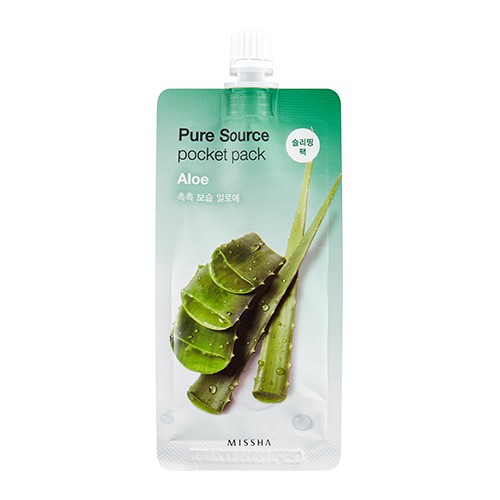 Mặt Nạ Ngủ Missha Pure Source Pocket Pack Sleeping Pack 10ml - ALoe