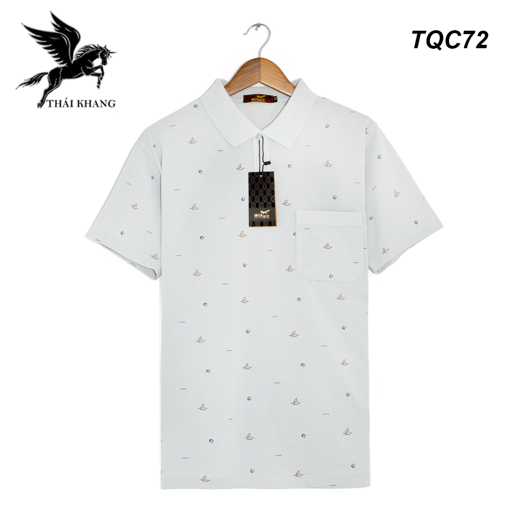 Áo polo nam quảng châu cao cấp LOẠI 1 của Wlhyz loại áo thun nam cổ tàu trung niên form rộng TQC7