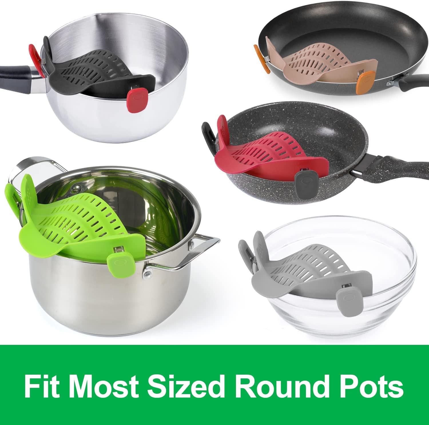 Cái lớn silicone nồi bên thoát nước giỏ mì lọc vách ngăn nồi bên thoát nước