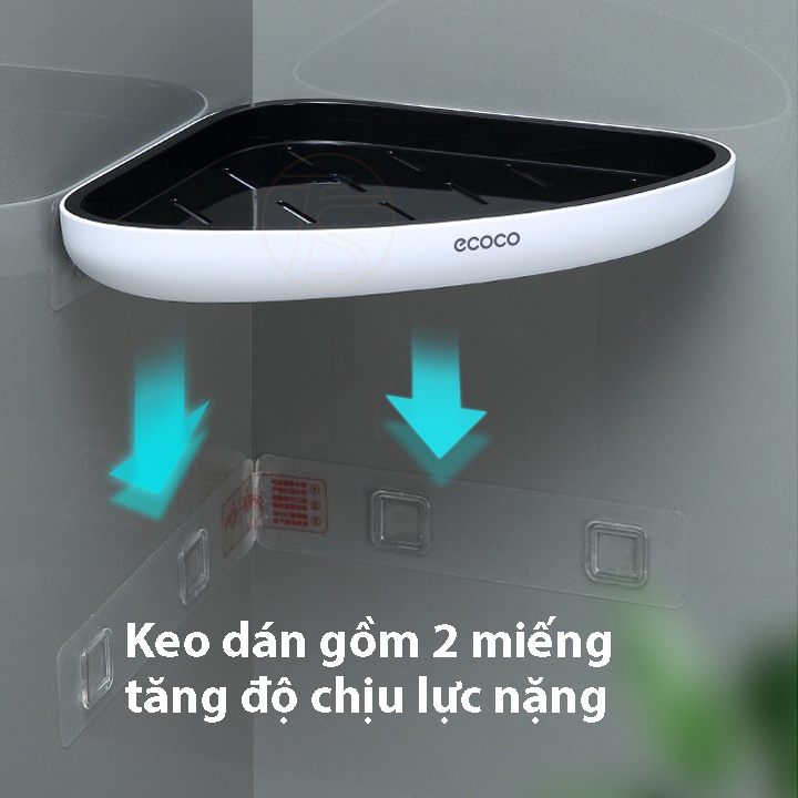 Kệ Góc Tam Giác Đựng Đồ Nhà Tắm Nhà Bếp Dán Tường Không cần Khoan Vít ZA49