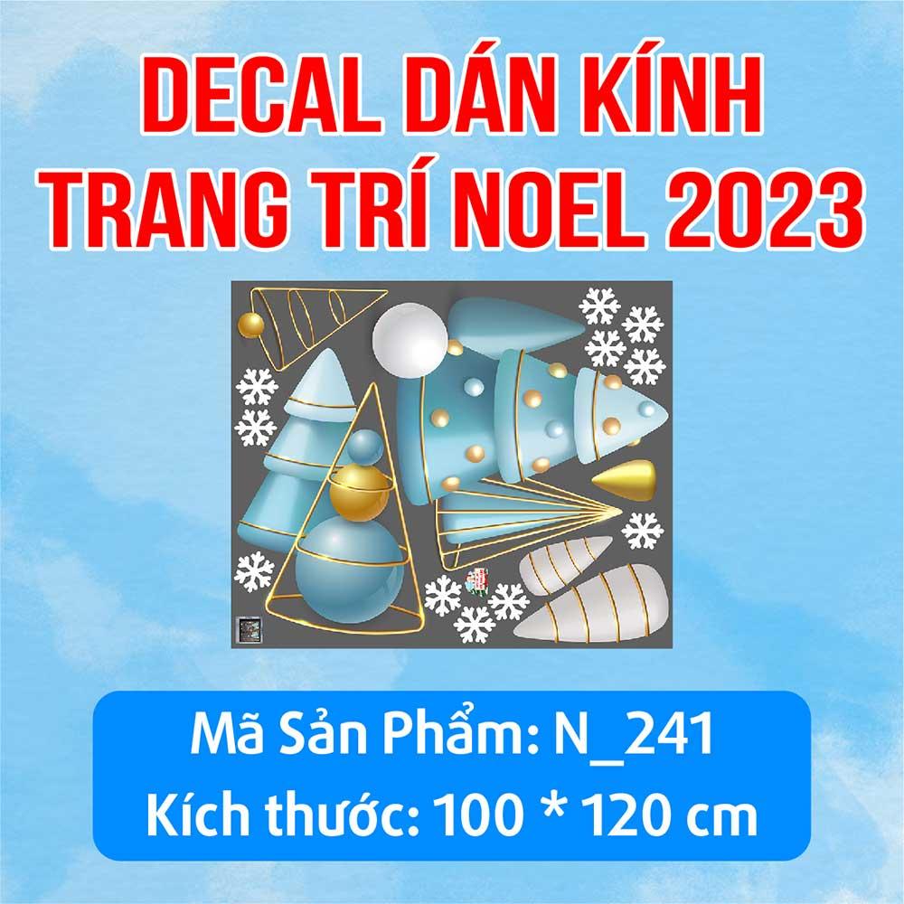 DECAL TRANG TRÍ GIÁNG SINH 2023 COMBO SỐ 23