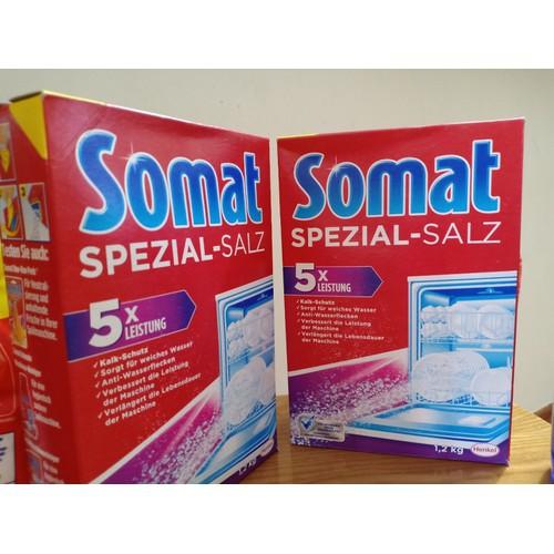 Muối rửa Bát - Ly Somat 1.2kg - Đức mới nhất + Tặng viên rửa bát