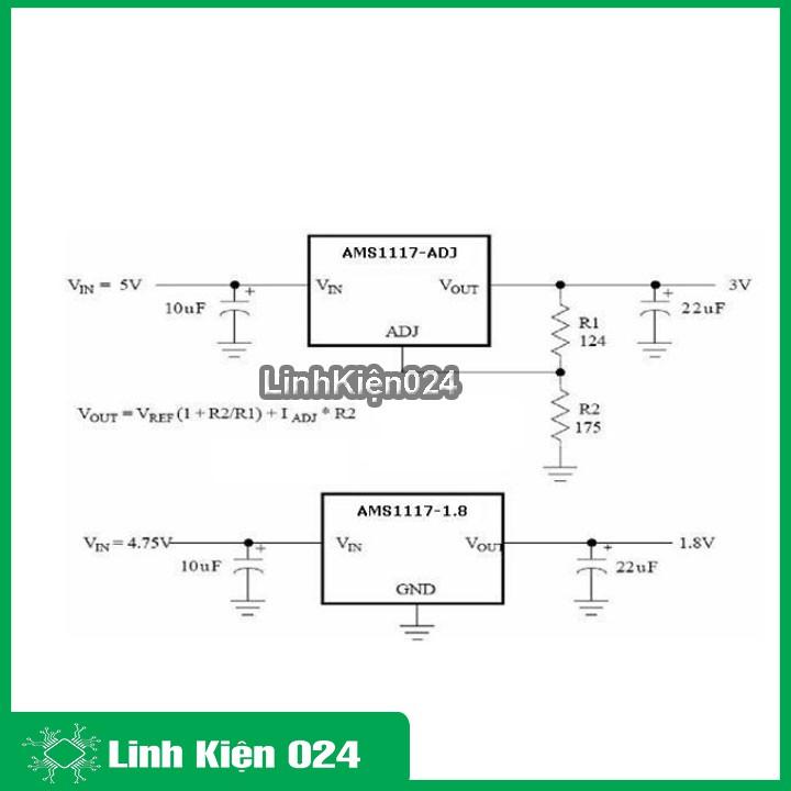 IC Nguồn AMS1117 SOT223