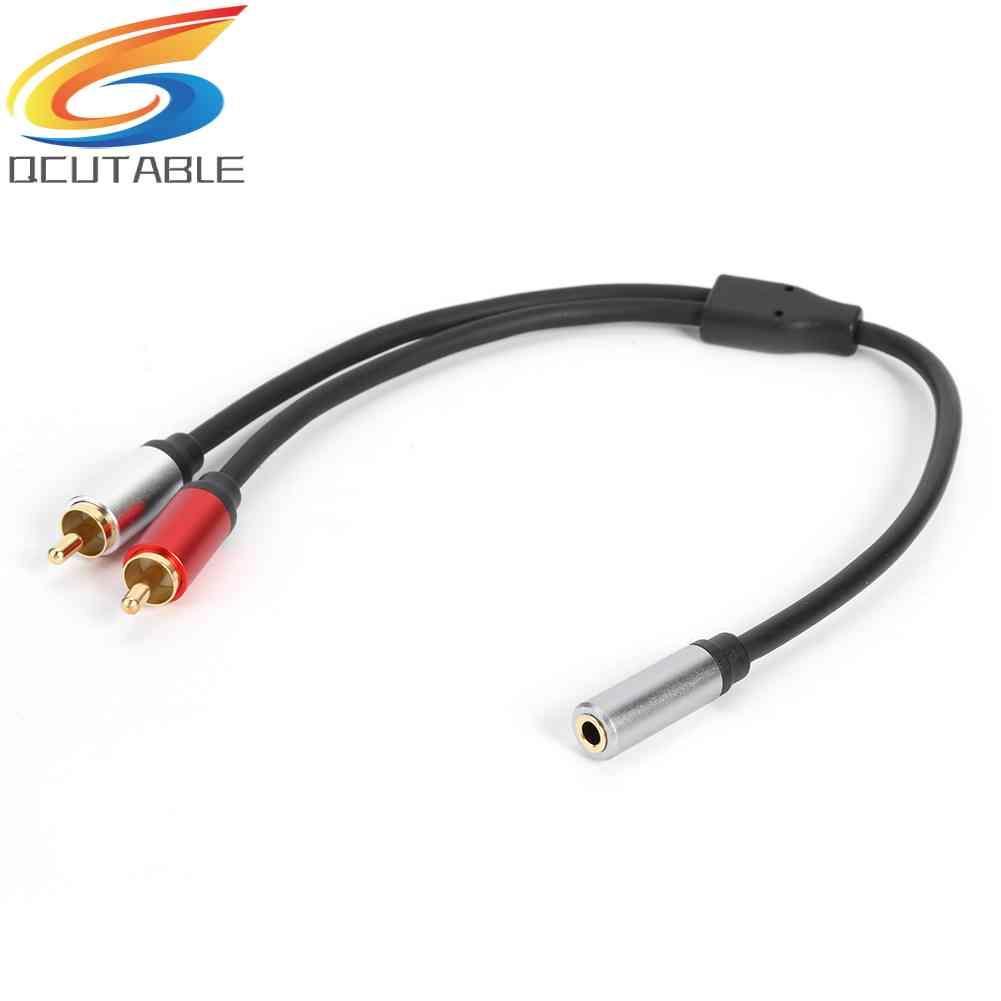 Cáp ChuyểN ĐổI Âm Thanh 3.5mm Sang 2 RCA 0.3m