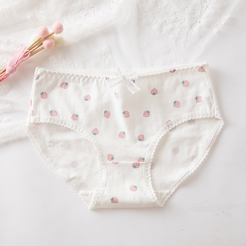 Quần lót nữ cotton cao cấp quả dâu thoáng khí co giãn kháng khuẩn 229 - HaSong